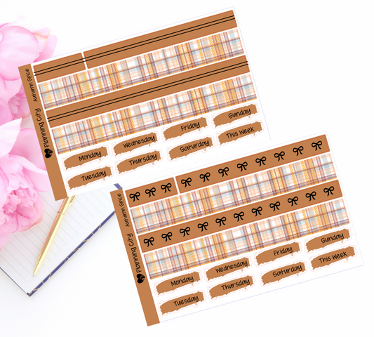 Autumn Spice Foiled Washi & Date Covers Add on