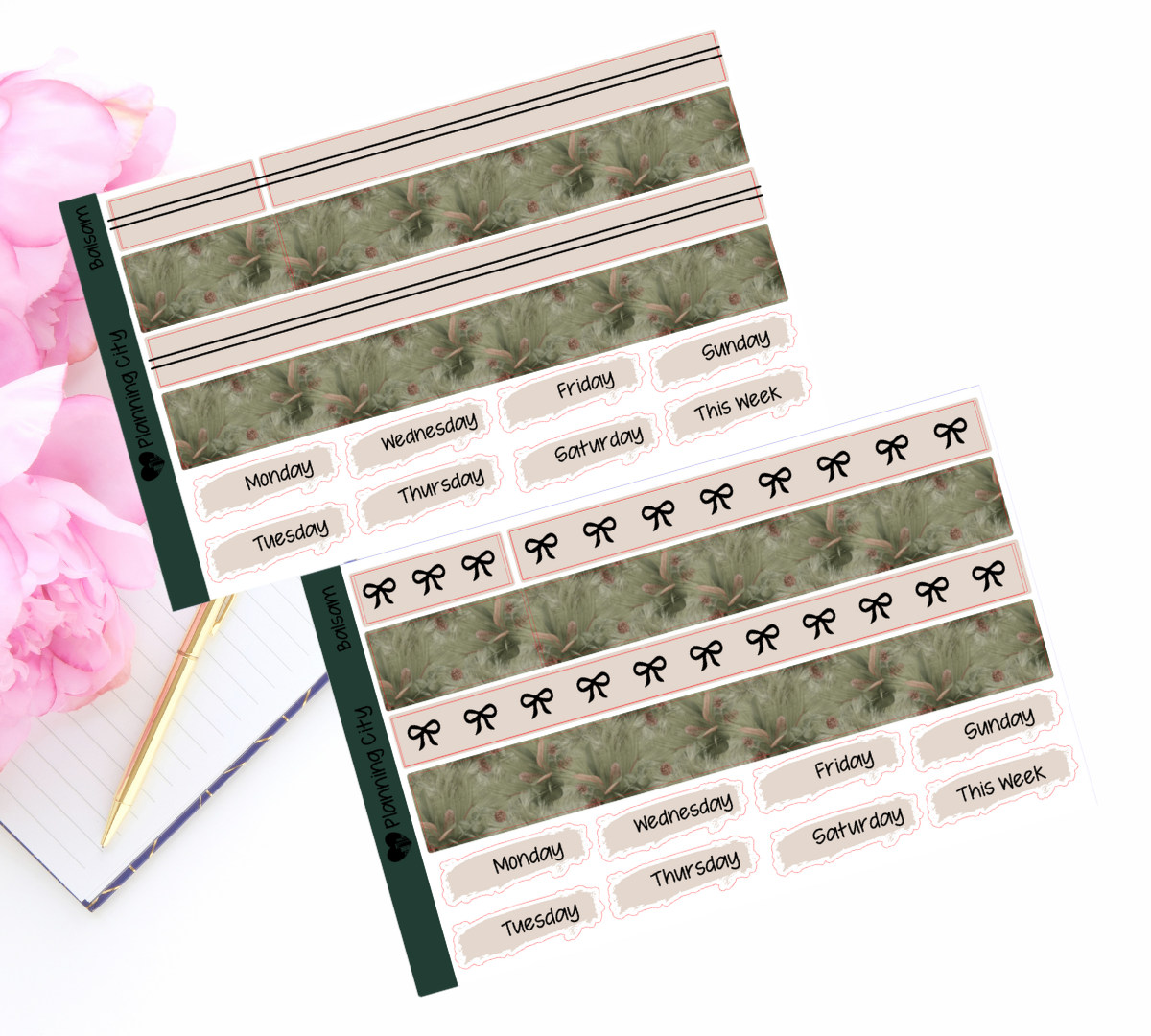 Balsam Foiled Washi & Date Covers Add on