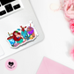 Mermaid Coffee II Vinyl Die Cut Sticker