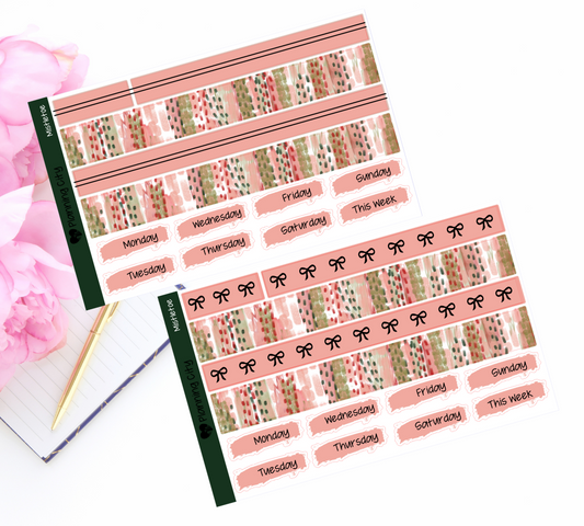 Mistletoe Foiled Washi & Date Covers Add on