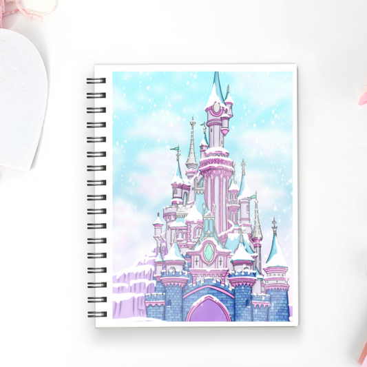 Winter Magic Castle Scene Full Cover Sticker (Month / No Month Option)