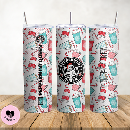 Peppermint Queen 20 Oz Tumbler