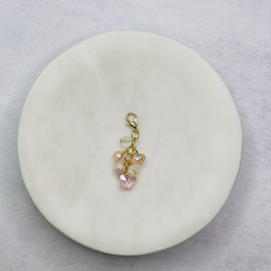 Charm Bead Gem Butterfly(Pink) Planner Clip