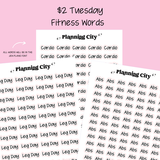 Fitness Words II $2 Tuesday Deal