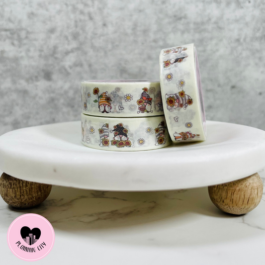 Daisy Flower Gnome Washi Tape