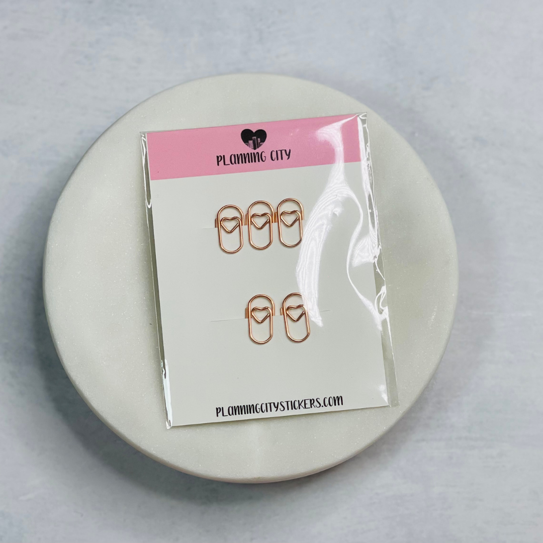 January Sub-Box Heart PaperClips