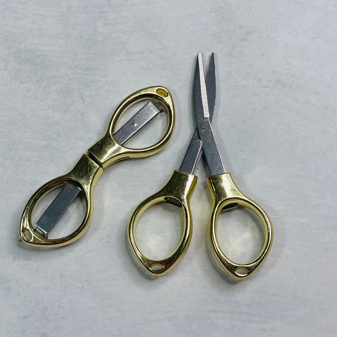 February Sub-Box Gold Folding Mini Scissors