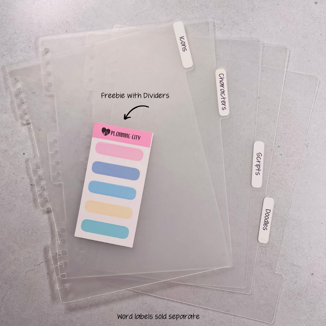 Reusable Sticker Book Dividers (Fits 5x7 Albums)