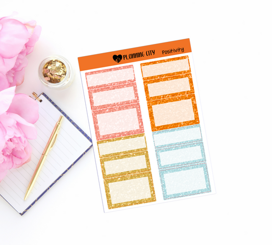 Positivity Glitter Functional Boxes Add on