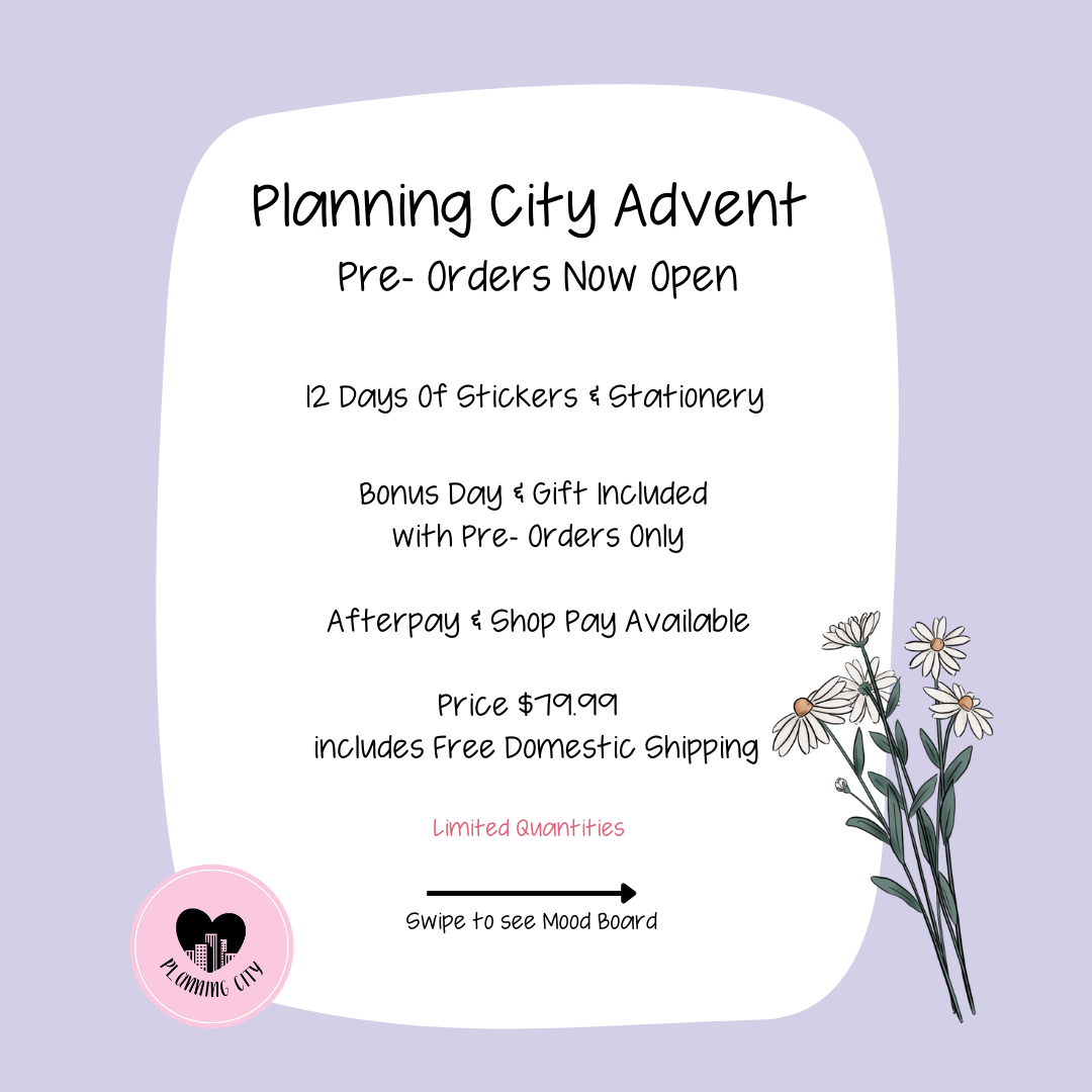 Planning City 12 Day Planner Advent Box 2022 *NO COUPONS* Pre-Order