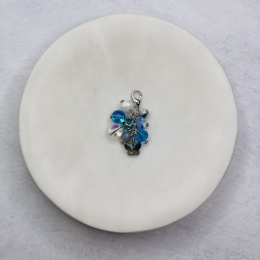 Charm Bead Gem Butterfly (Blue) Planner Paperclip