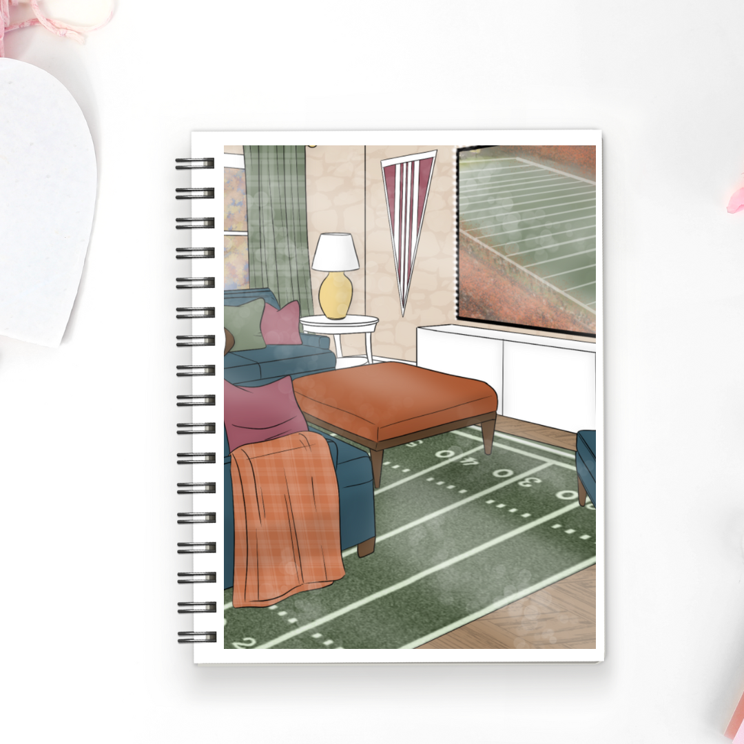 Fall Football Full Cover Sticker (Month / No Month Option)