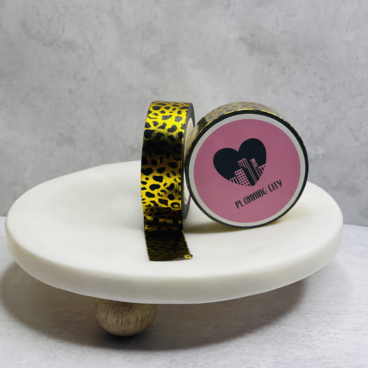 Gold Foiled Leopard Washi Tape