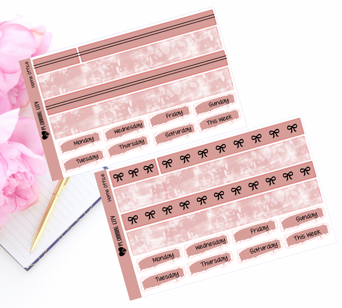 Home Office Foiled Washi & Date Covers Add on