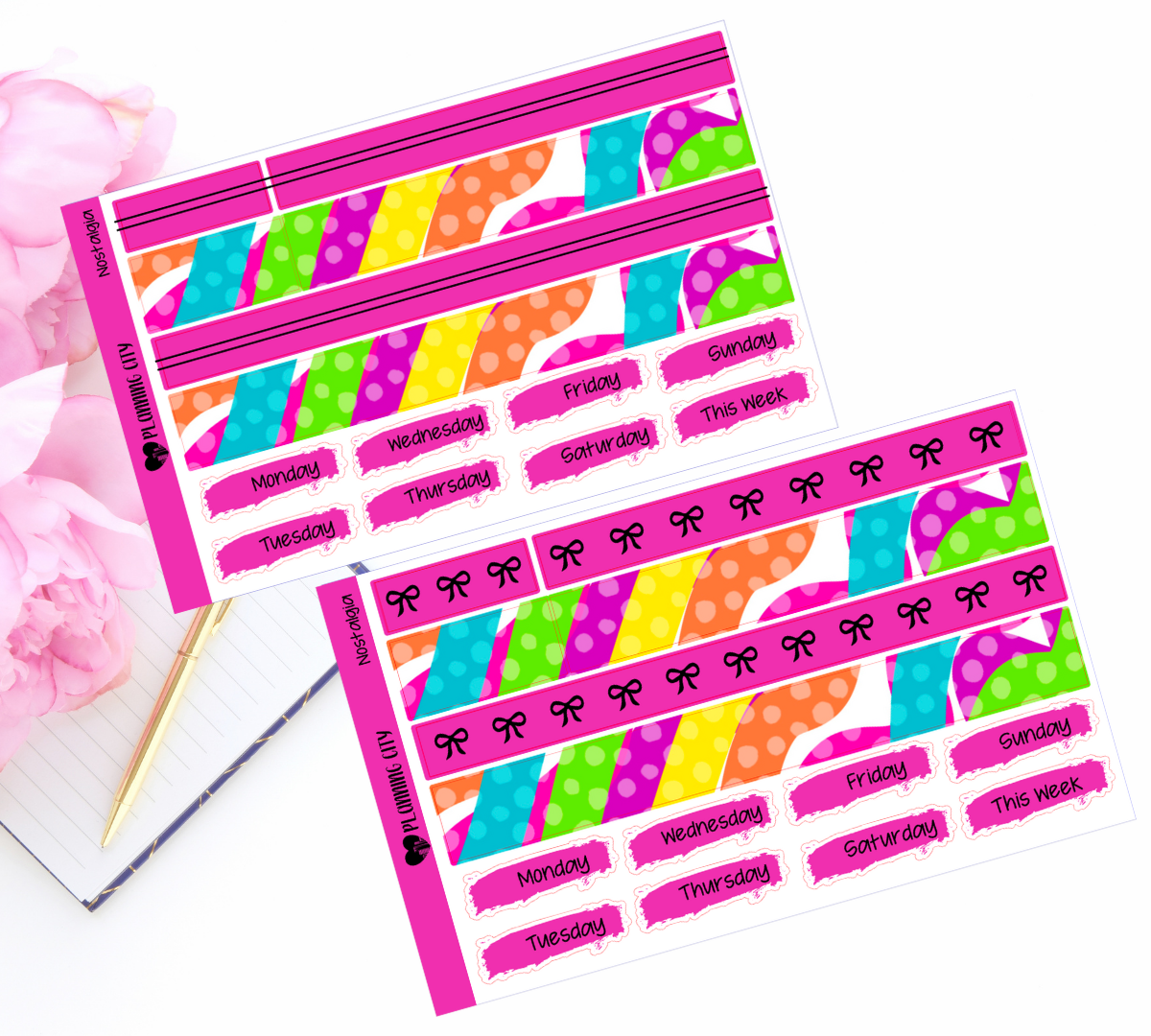 Nostalgia Foiled Washi & Date Covers Add on