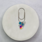 Charm Bead Gem Heart (Blue) Planner Paperclip