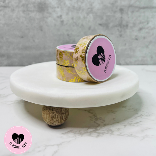 Gold Pine Needle Washi Tape