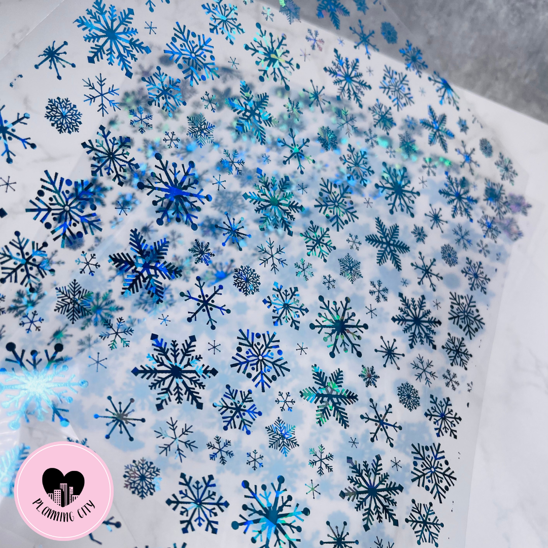 Snowflake Foiled Acetate