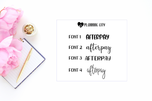 Afterpay II Foiled Word