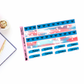 All American Bow Foiled Washi & Date Covers Add on