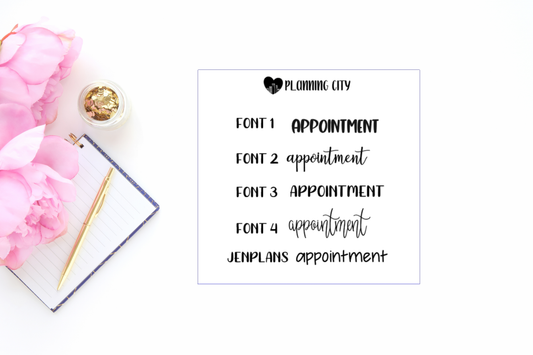 Appointment II Foiled Word
