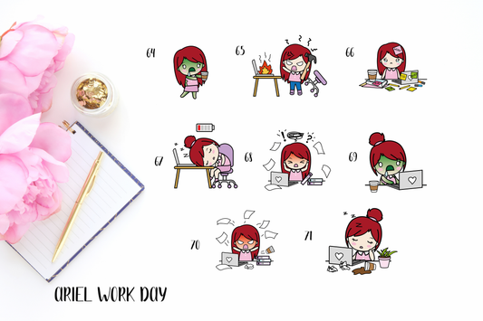 Ariel Work Day Girls
