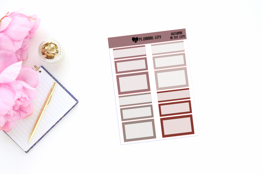 Autumn in the City Functional Boxes Add on Planner Stickers