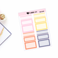 Baecation Functional Boxes Add on Planner Stickers