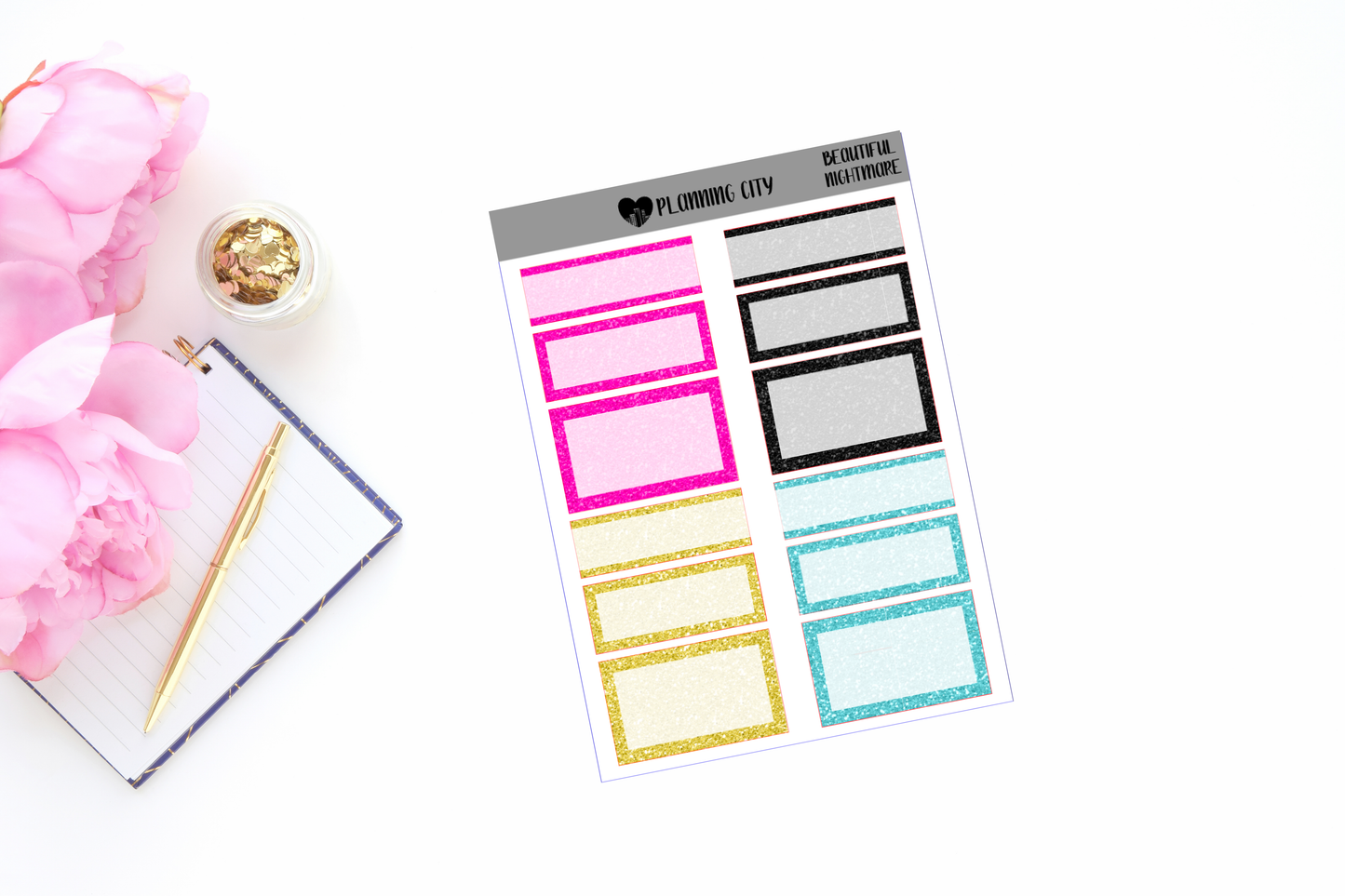 Beautiful Nightmare Glitter Functional Boxes Add on