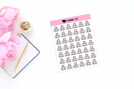 Binder Clip I Foiled Icon
