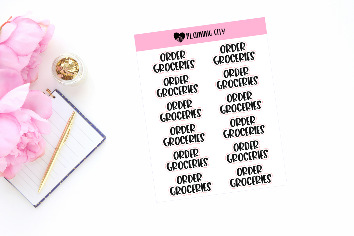 Order Groceries II Foiled Word