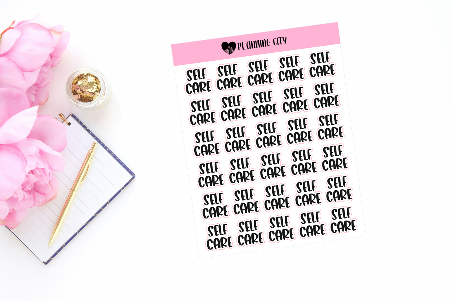 Self Care II Foiled Word