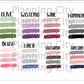 Brush Stroke Foiled Date Covers CW