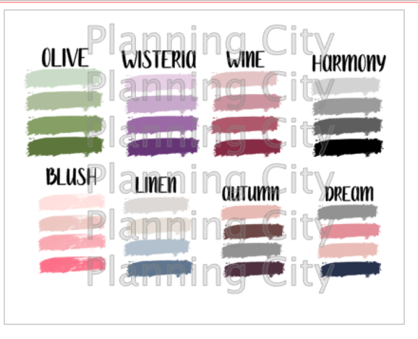 Brush Stroke Foiled Date Covers CW