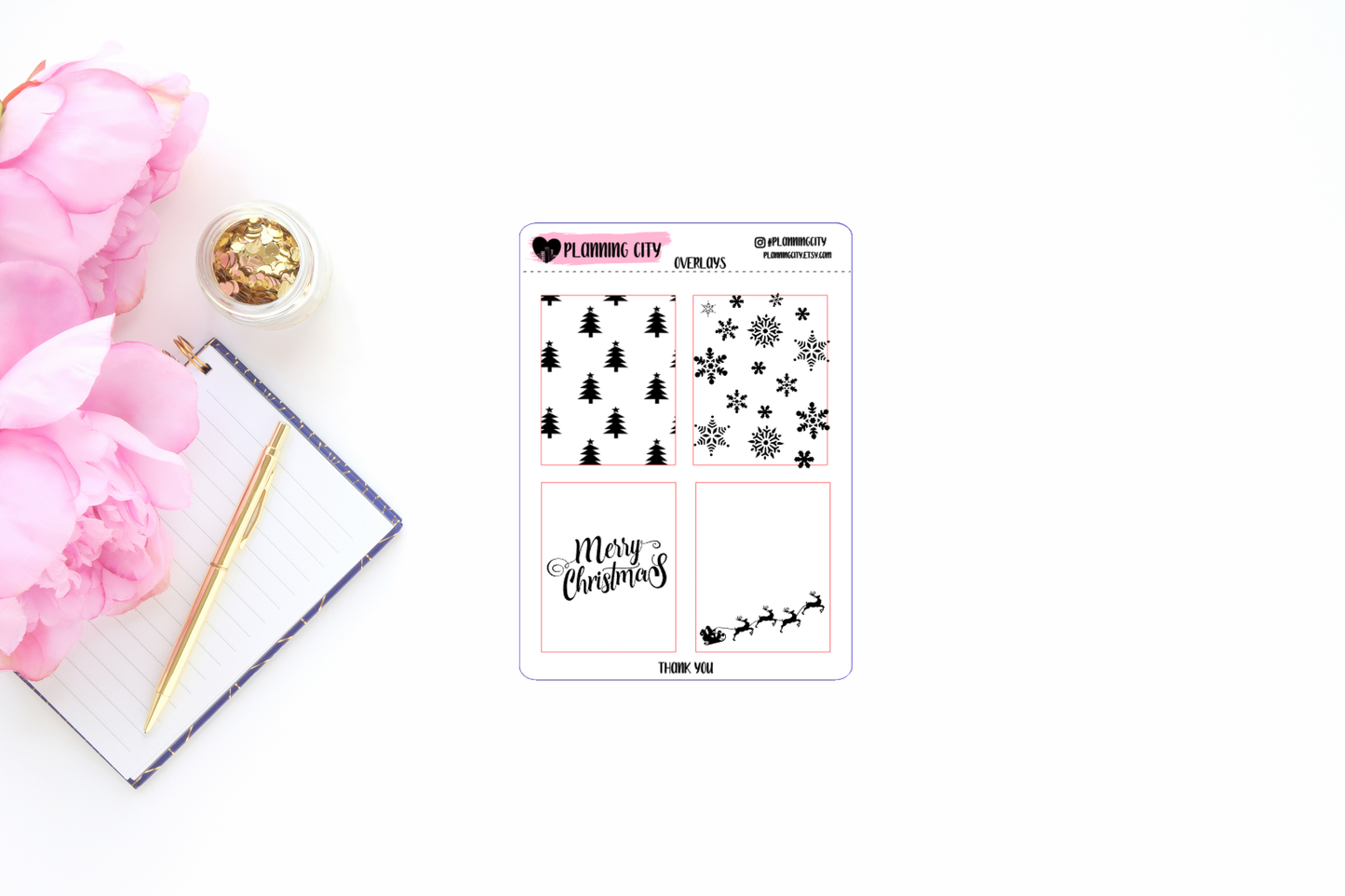 Christmas Foiled Overlay