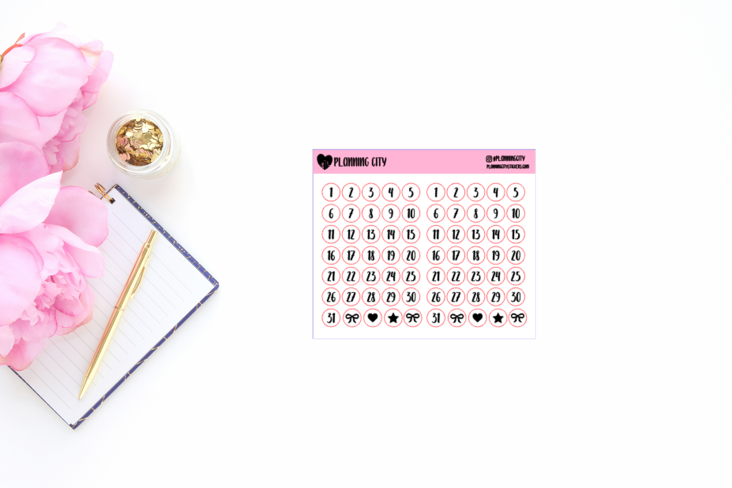 Circle Date Dots II Foiled