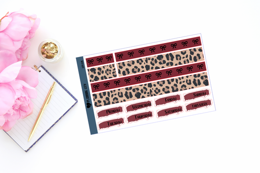 City Chic Bow Foiled Washi & Date Covers Add on