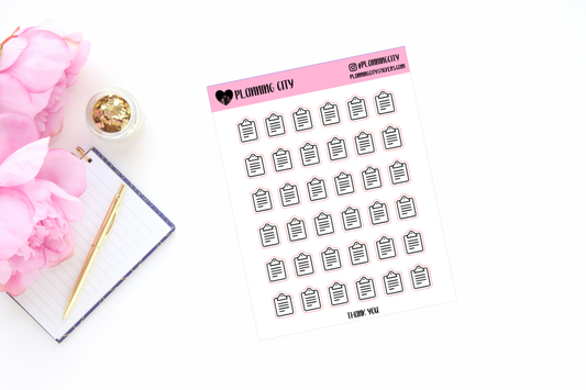 Clipboard II Foiled Icon