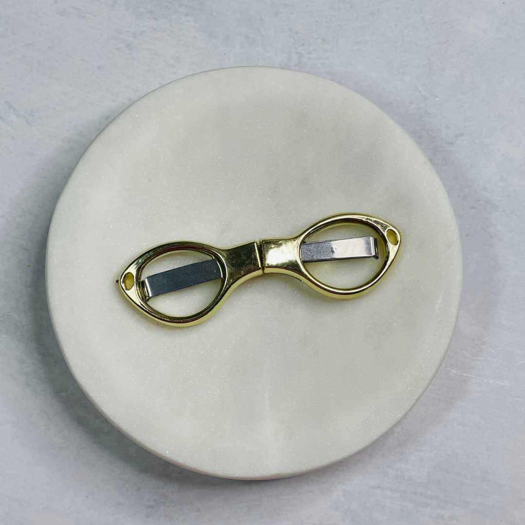 February Sub-Box Gold Folding Mini Scissors