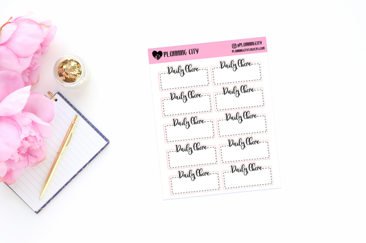 Daily Chore Label II Foiled Functional