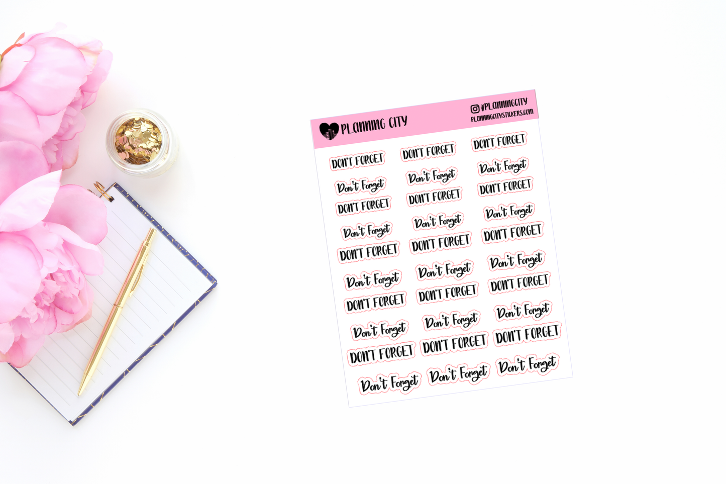Don't Forget II Foiled Word