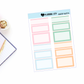 Easter Sweets Functional Boxes Add on Planner Stickers