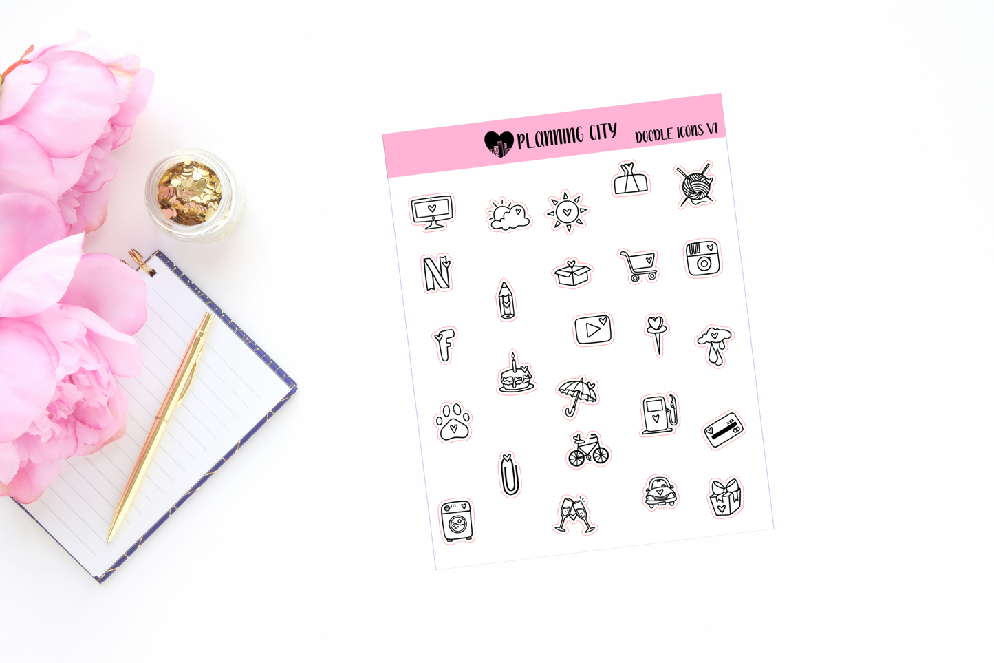 Doodle Icon Sampler V1 II Foiled Icon
