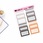 Homebound Glitter Functional Boxes Add on Planner Stickers
