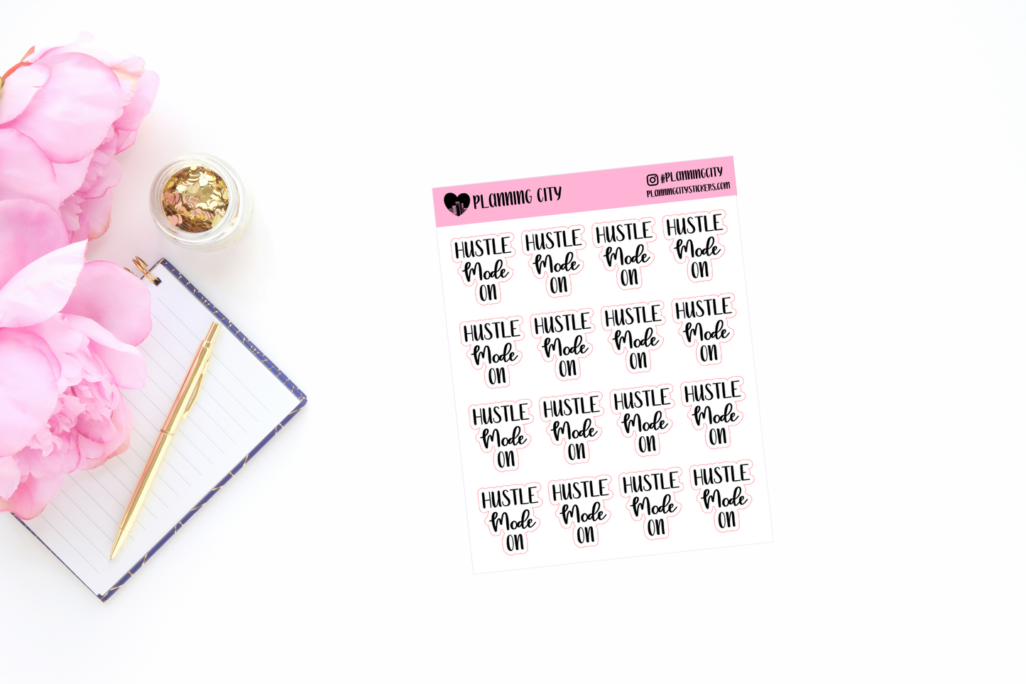 Hustle Mode On II Foiled Word