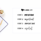 Important II Foiled Word