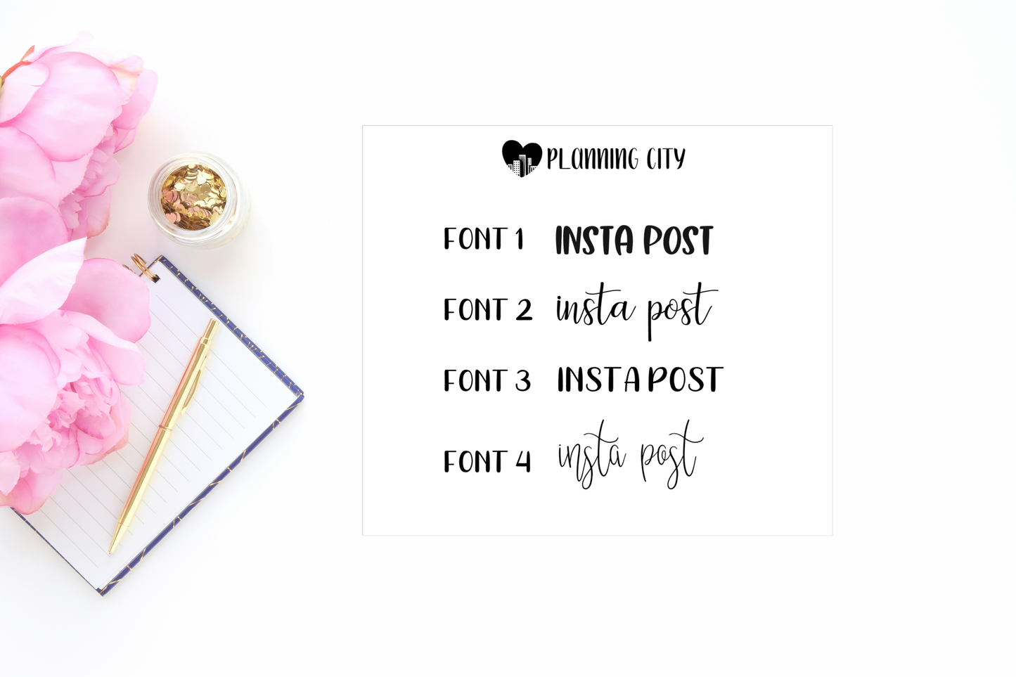 Insta Post II Foiled Word
