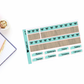 Lake Time Bow Foiled Washi & Date Covers Add on