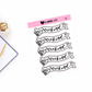 Layla Weekend Banner 035 Clear Foiled