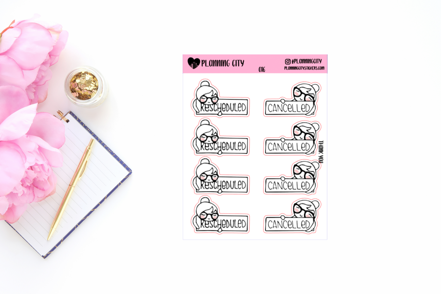 Layla Cancelled/ Reschedule 016 Clear II Foiled Icon